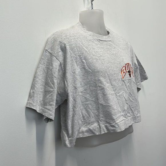 Locker Line NBA Chicago Bulls Grey Womens Crop Top Size XL - Picture 3 of 7